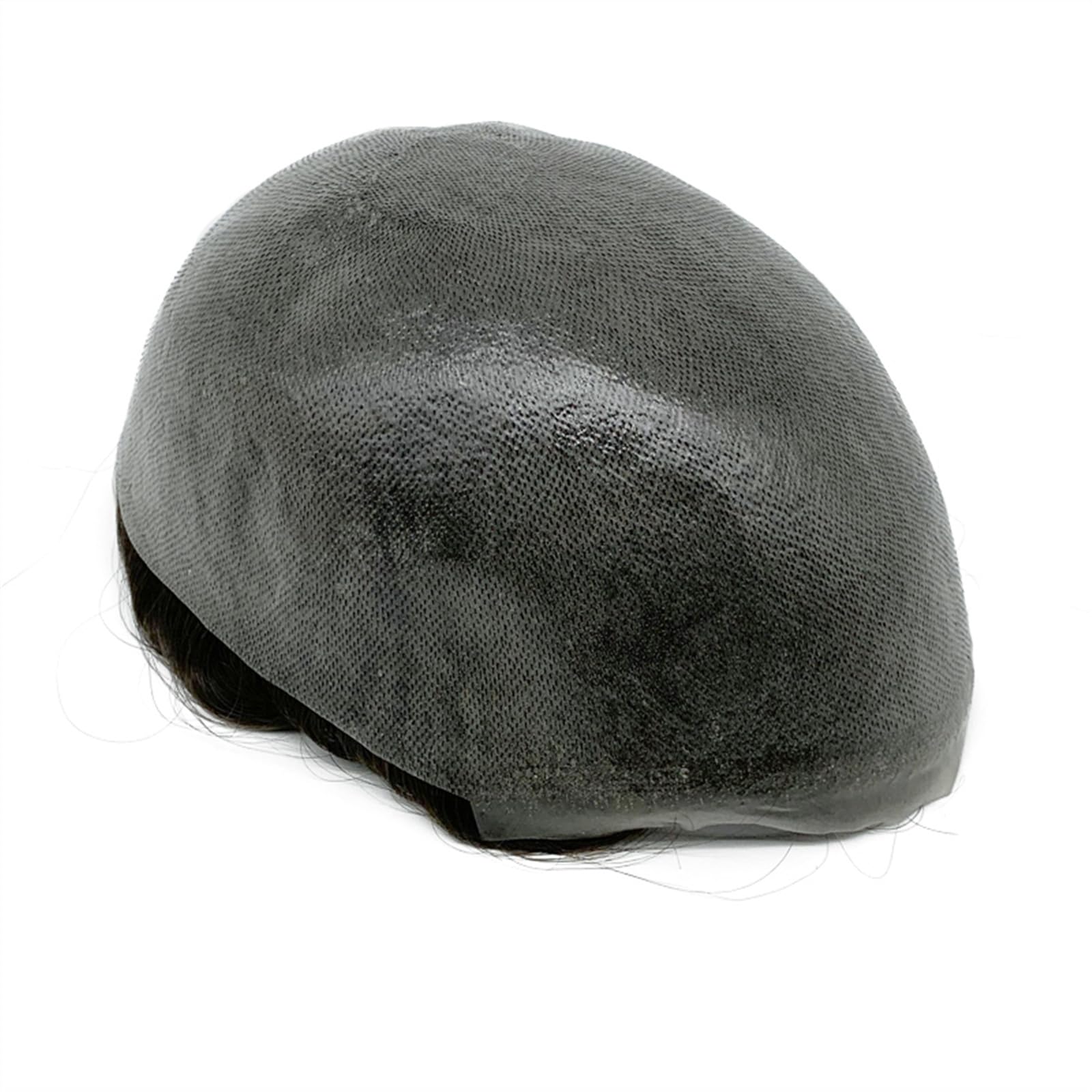 Toupet Hair Proteza włosów dla mężczyzn, 0,08 mm, cienka skóra poliuretanowa podstawa dla mężczyzn, podwójne wiązanie, 8 × 10", 6" systemy wymiany peruk średniej gęstości