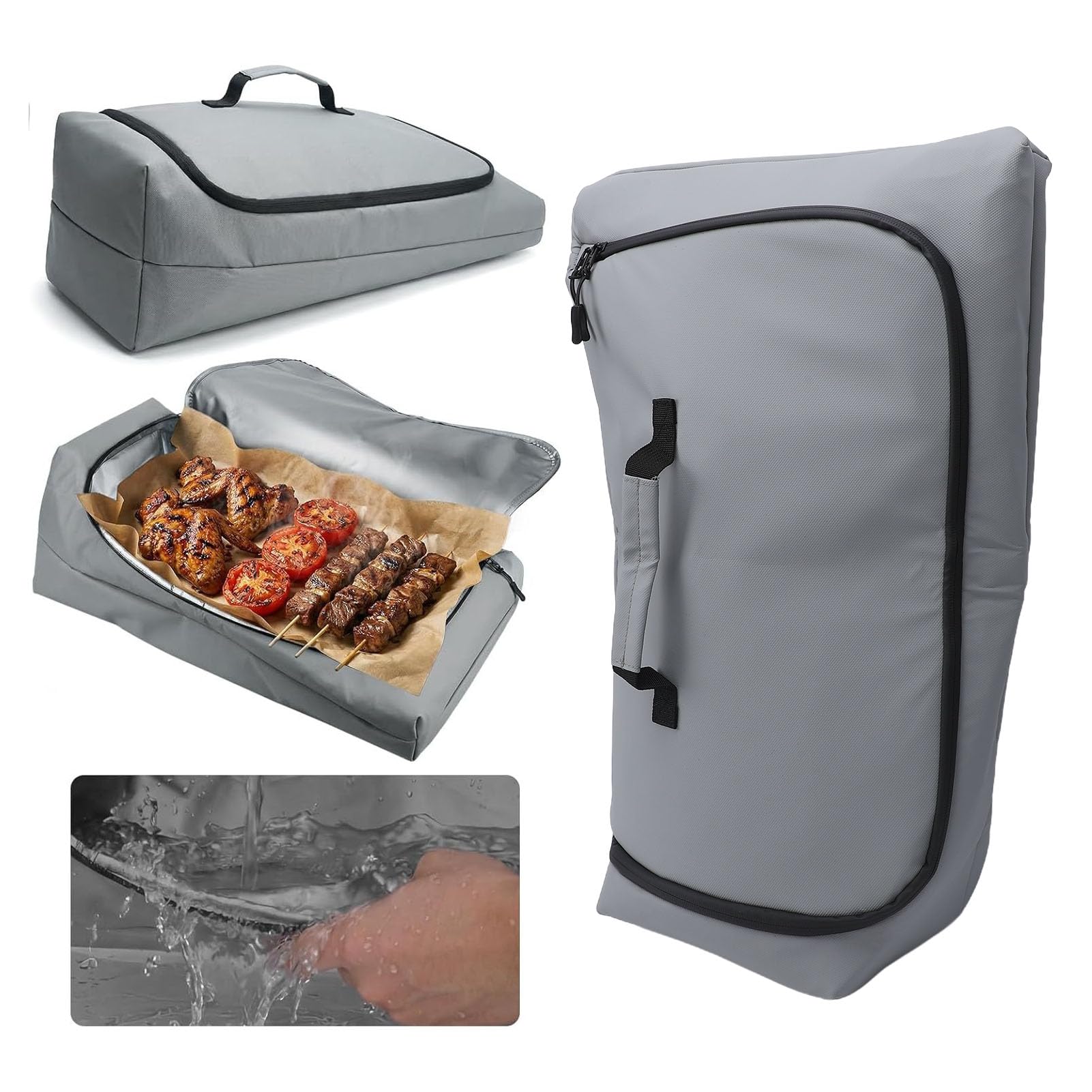 Coperta per barbecue per riposare la carne, coperta per barbecue con apertura a 270 gradi