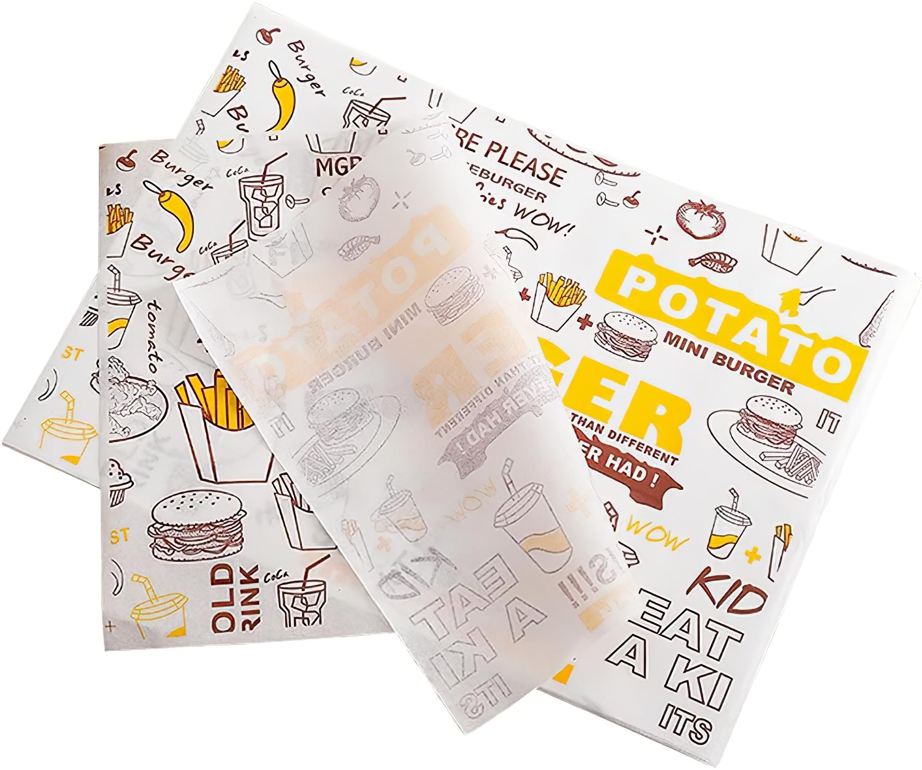 CARTA FRITTI ANTIGRASSO Giornale 20x35 Cm Le Cartine 500 Pz | Fogli - Foto 8