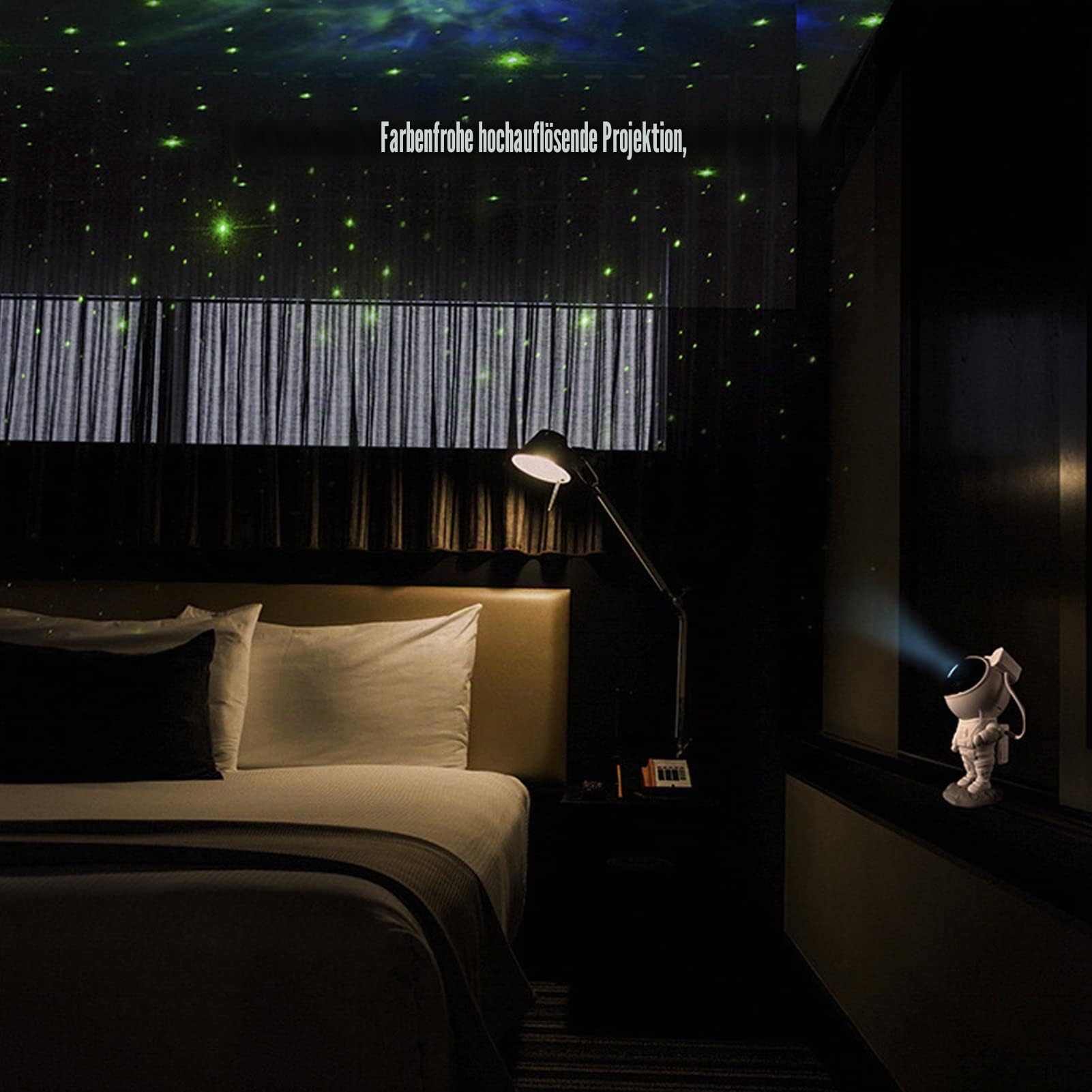 LED Astronaut Sternenhimmel Projektor, Multi Mode Nachtlicht Astronaut Projektor Astronauten Sternenhimmel Projektor mit Fernbedienung Sternenlicht Projektor, Geschenk für Kinder und Erwachsene