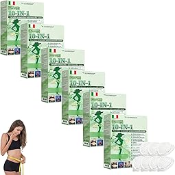 GLORENDA Moringa NAD+ 10-in-1 Cerotto Avanzato Nano Microneedle, Naturali Moringa Cerotti Dimagranti, GLORENDA Cerotti Dimagranti Efficaci, per Addome, Gambe e Braccia (6 Scatole)