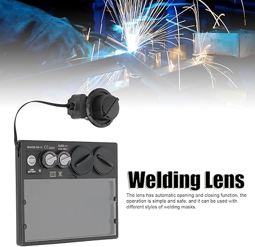 Miniatura 2 de Lente de soldadura de oscurecimiento automático solar Lente de soldadura industrial solar de PP de alta sensibilidad ajustable para soldador Lente