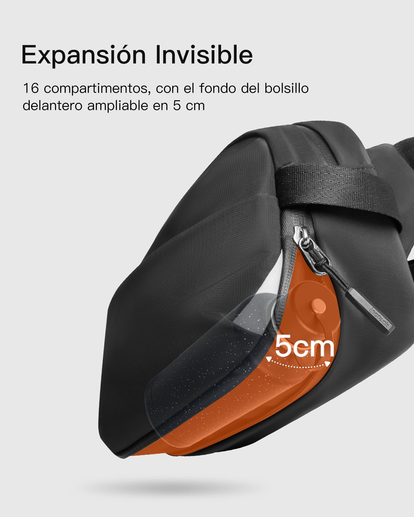 Inateck Sling Bag X-Pro, Bolso de hombro y cruzado expandible y multifuncional para electrónicos con 16 Compartimentos y Bolsillo con Bloqueo RFID, Ideal para Viajes, Desplazamientos, Deporte y Ocio