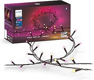 Philips Hue Festavia Fairy Lights, White & Colour Ambiance, Dimmable, 250 Mini LEDs, 20 m Length, Waterproof, Compatible w…