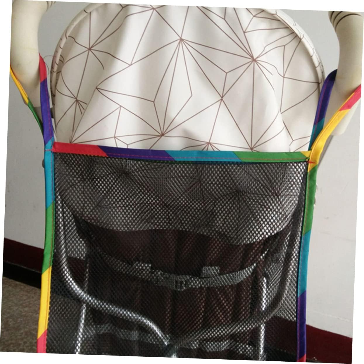 Toddmomy 6pcs Stroller Hanging Bag Organizer Bin for Wagon Accessories Stroller Storage Mesh Breathable Fit