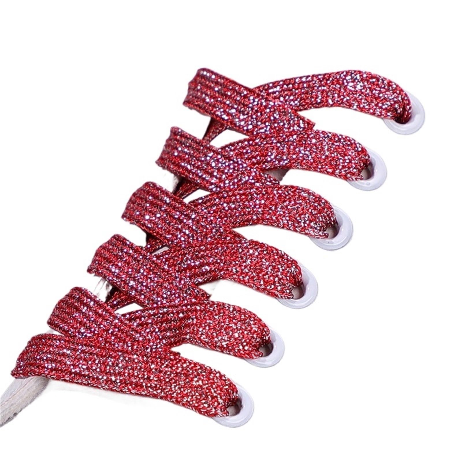 Lot de 10 paires lacets plats à paillettes for chaussures sport, course, bottes Pour Chaussures de Sport