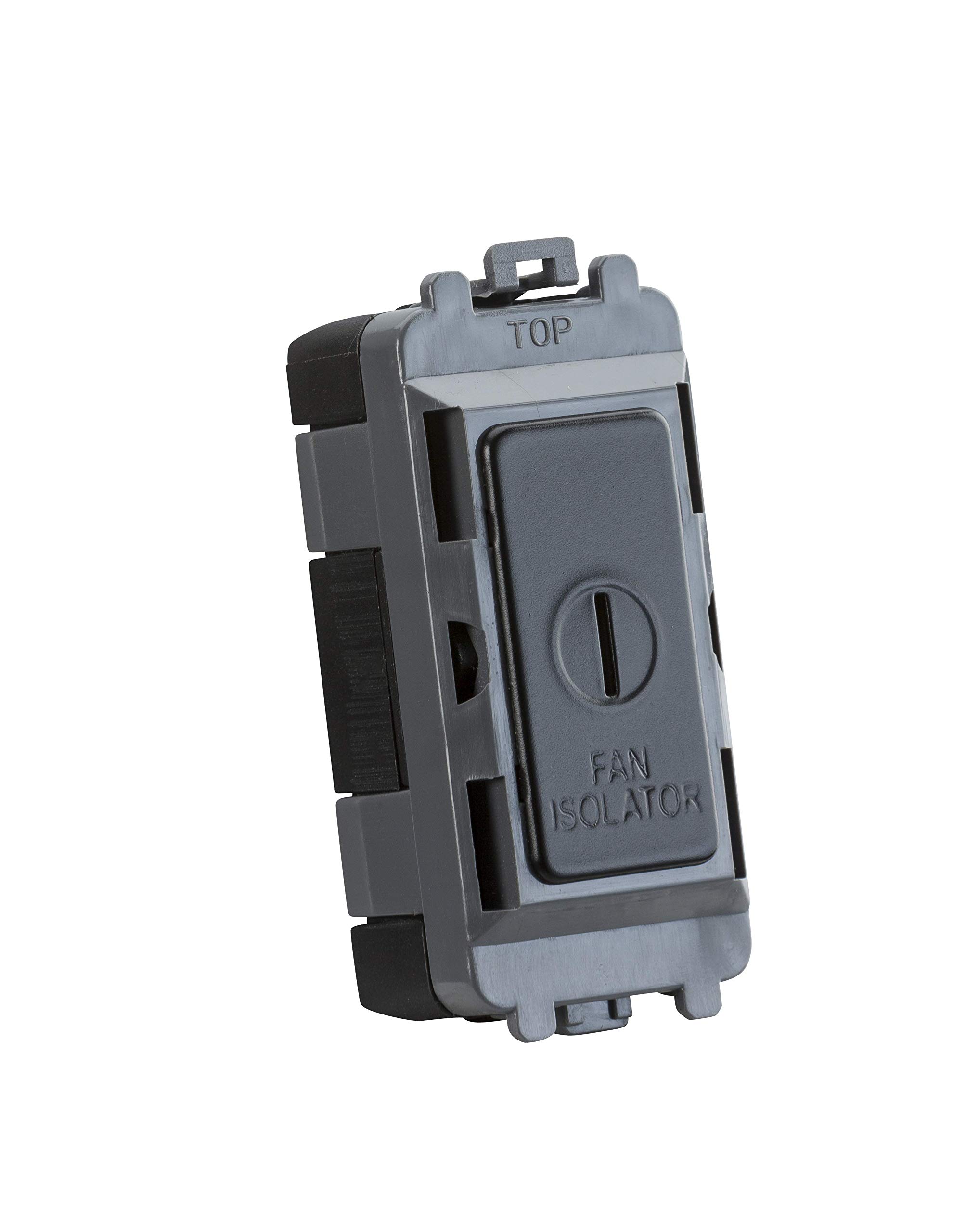 10A Fan Isolator Key Switch Module - Matt Black — image 1