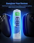 EBL 1.5V Lithium AA Batteries 12 Pack, 3000mAh Non-Rechargeable, Long-Lasting Double A Batteries for Blink Camera