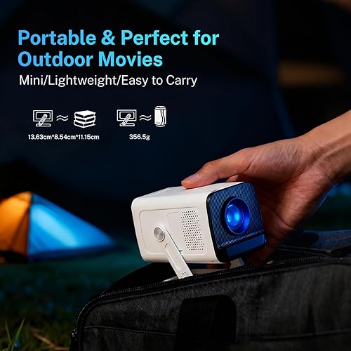 Miniatura 6 de Compatible con Netflix Mini proyector aprobado por Google CTS aplicaciones de transmisión integradas con licencia oficial, soporte 1080P, proyector