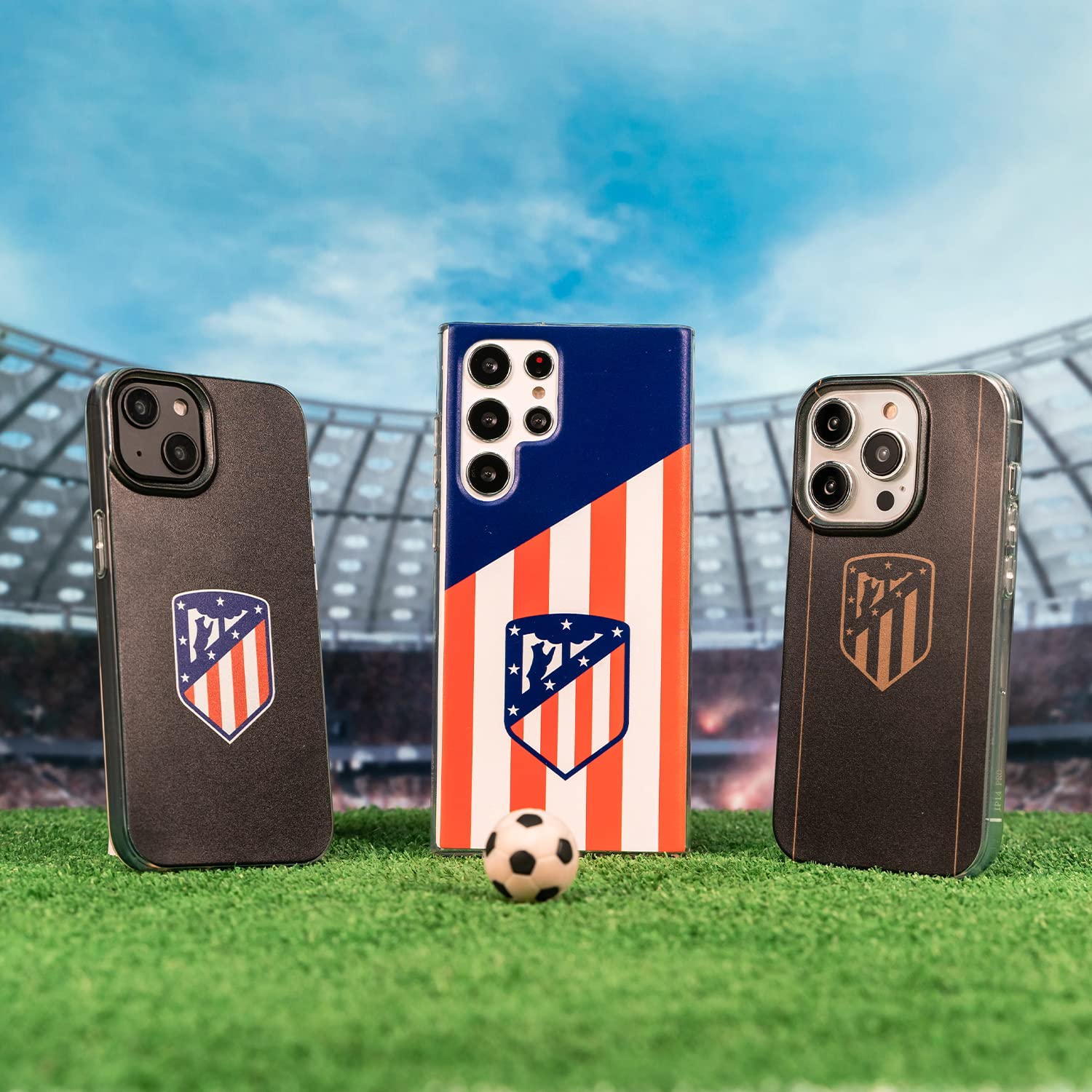 Funda para Samsung Galaxy A14 5G del Atlético de Madrid Escudo Rojiblanco tansparente para Proteger tu móvil. Carcasa de Silicona Flexible con Licencia Oficial Atlético de Madrid