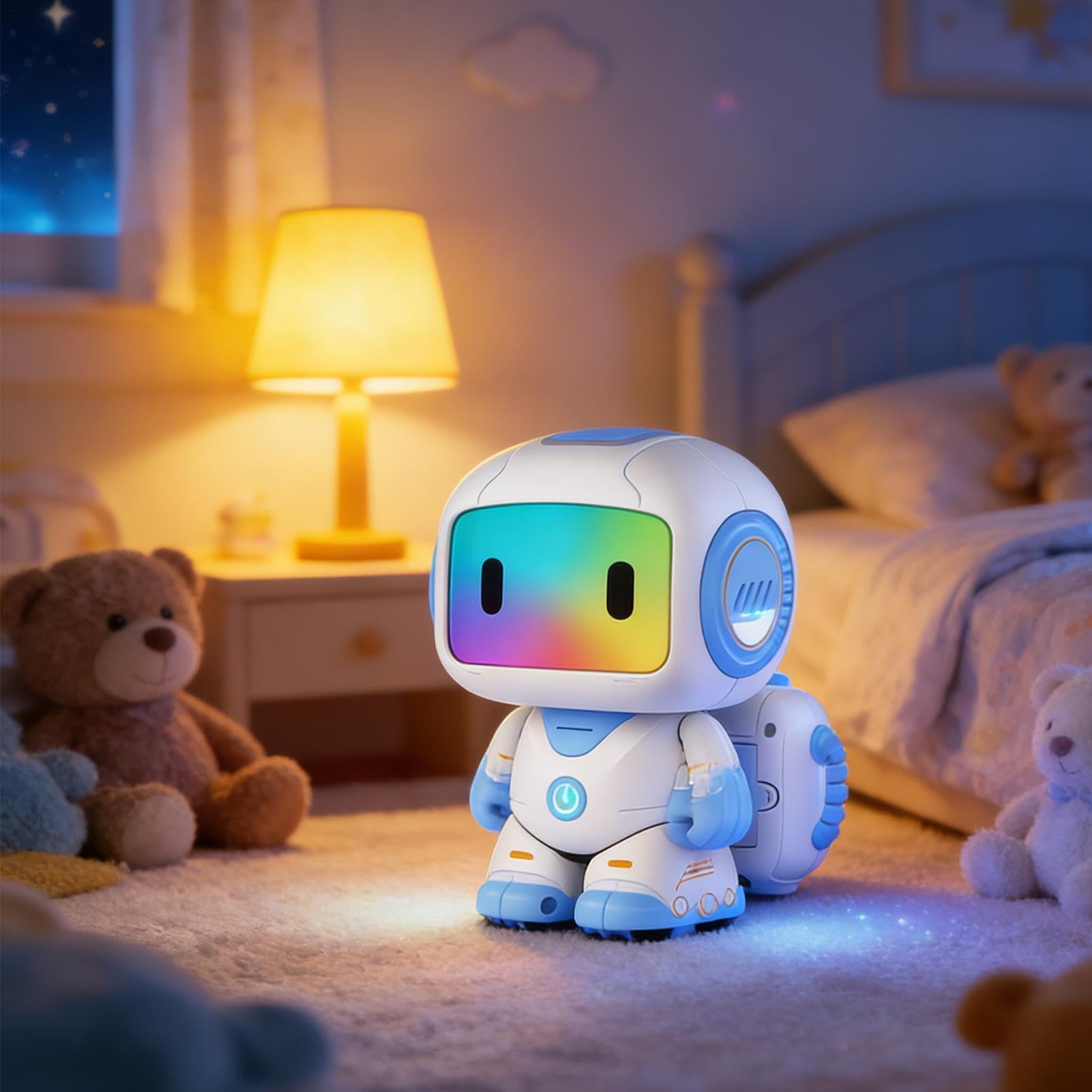 Juguete Robot para Niños Robot Inteligente Eléctrico Con Mando A Distancia | Juguetes Interactivos De Robot Con Control Remoto para Niños Niñas Familia Casa Escuela Juego Viaje Camping de Cumpleañ