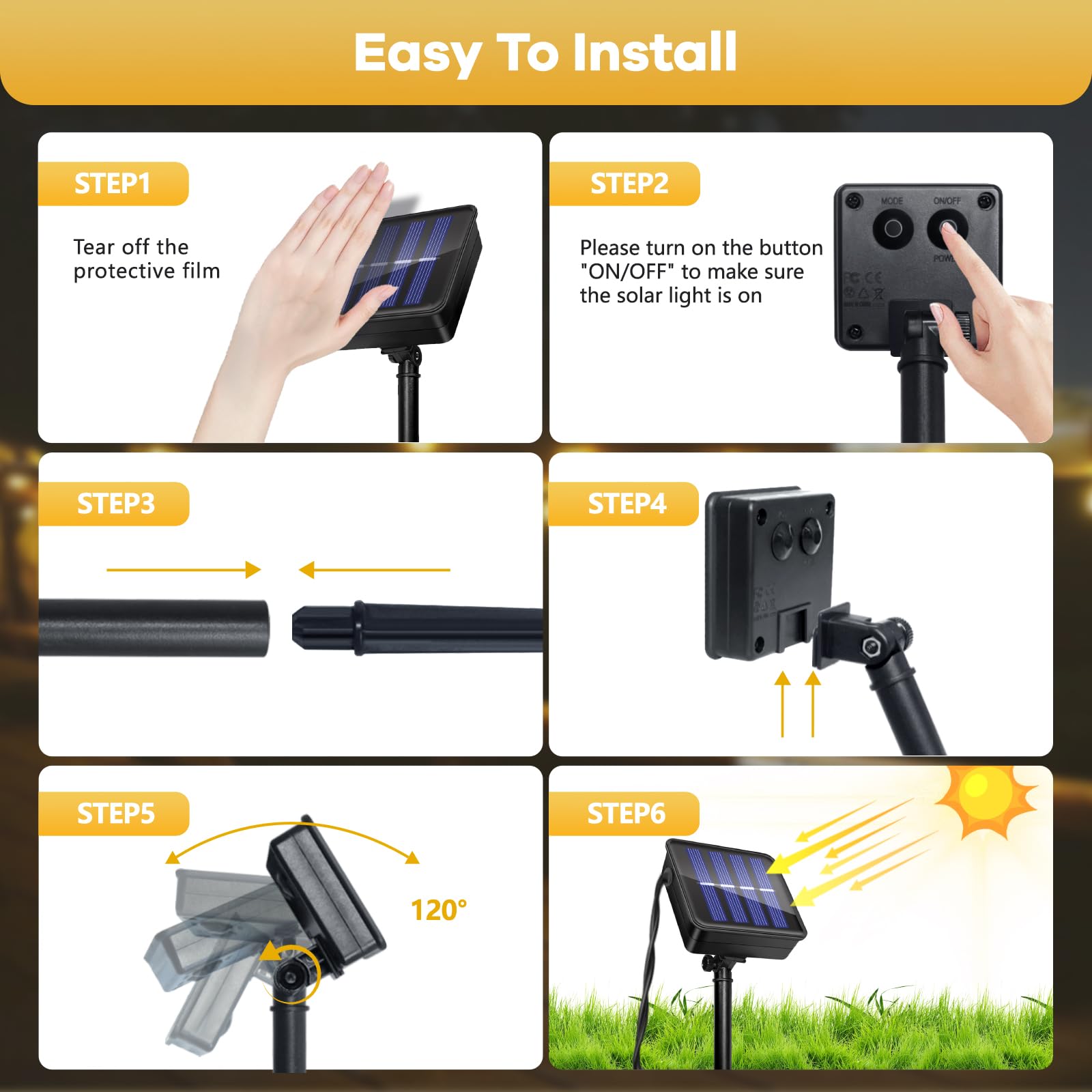 Guirnaldas Luces Exterior Solares, 11M 60LED Guirnalda Luces Solar, IP65 Impermeable, 8 Modos Cadena Luce Solar, Interior y Exterior Cadena Bombilla para Jardín, Patio, Fiesta, Navidad (Blanco Cálido)