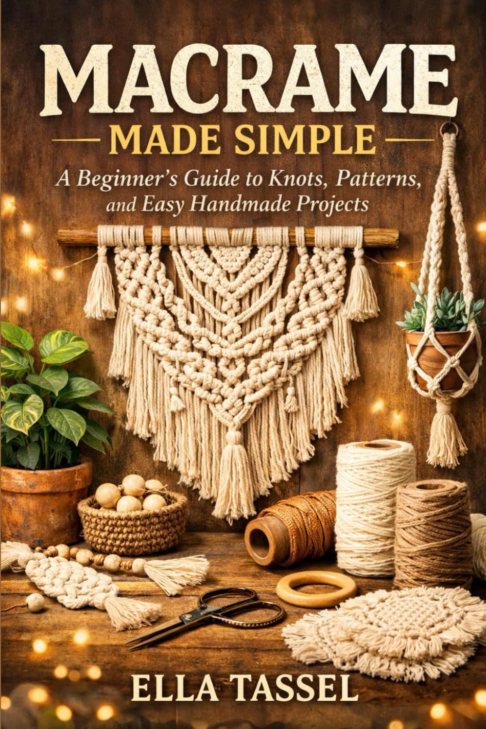 MACRAME MADE SIMPLE: Learn Essential Knots, Create Stunning Projects, and Turn Macramé into a Profitable Hobby.