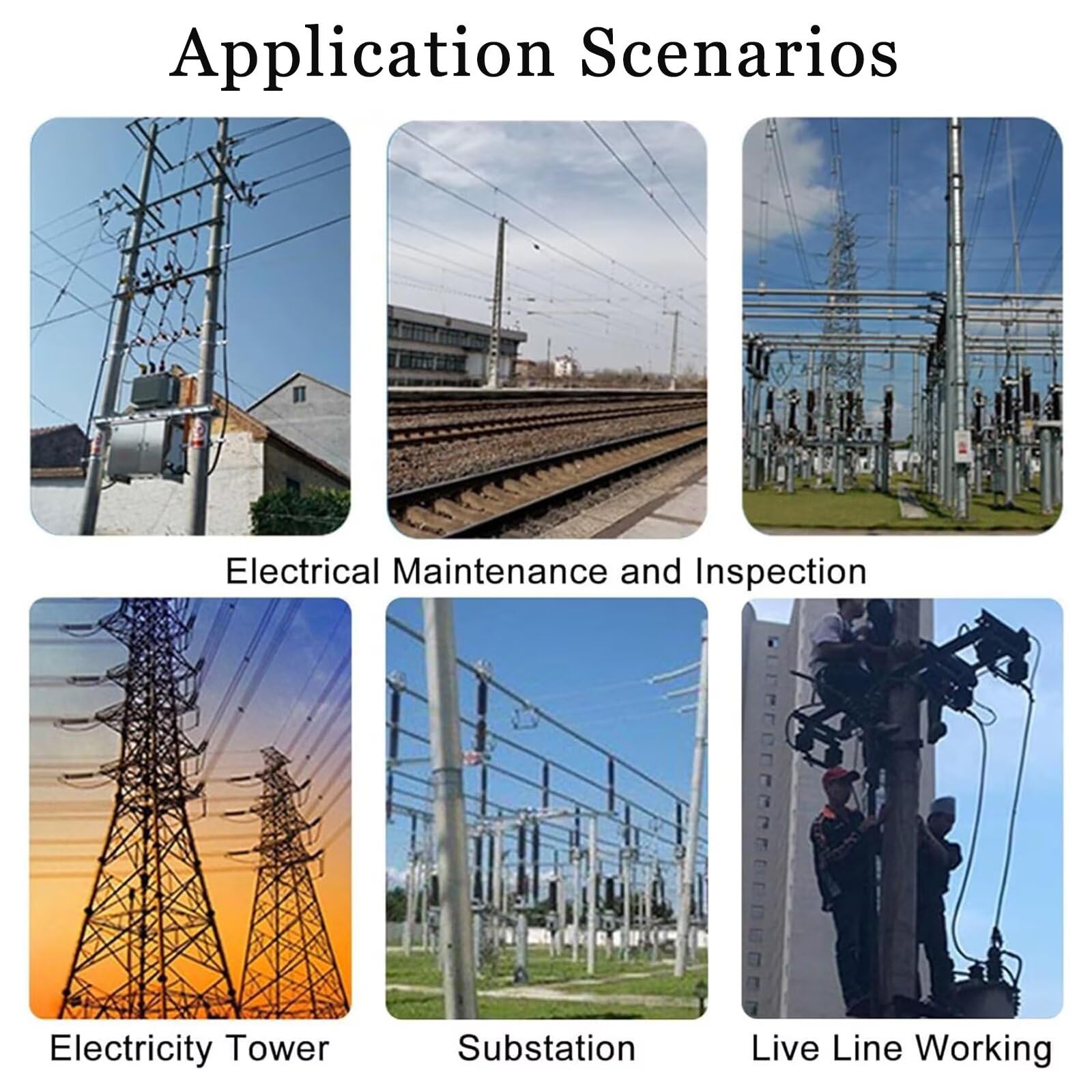 Genérico Regla de medición Ligera no conductora - Regla telescópica portátil de 6 m/19,7 pies para topografía y Desarrollo de infraestructura, Paquete de 2, Color Naranja