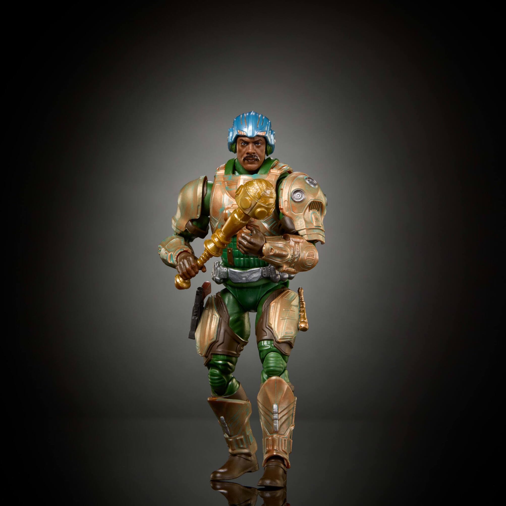 Masters of the Universe Chronicles 2026 Figura de Man-At-Arms | Escala de 16,5 cm, 30 puntos de articulación, fiel a la película, recuerda a Idris Elba, Duncan Guardia Real, JKJ25