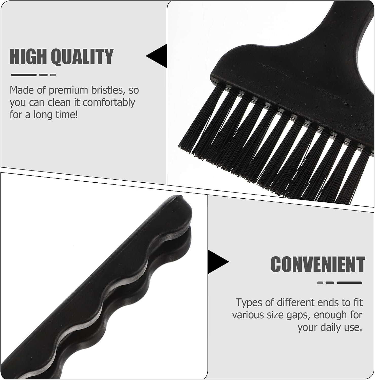 Kisangel 4pcs Portable Keyboard Cleaning Brush Kit with Anti-Static Handle, Made of Sturdy Pa and Pp, Removes Dust and Debris from Keyboard Gaps, for Car Dashboard and Models in Autumn