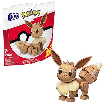 MEGA Pokemon Building Toys Set Build & Show Eevee 215 Pieces