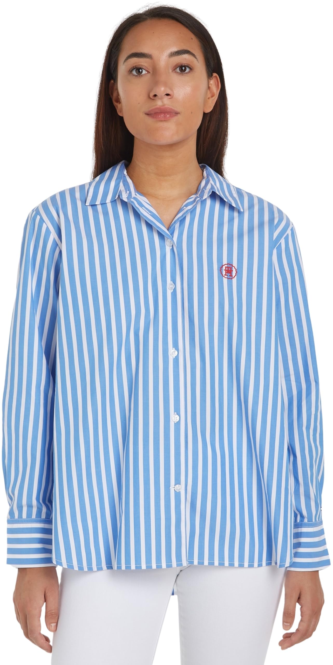 Tommy Hilfiger Vestido de Manga Larga para Mujer