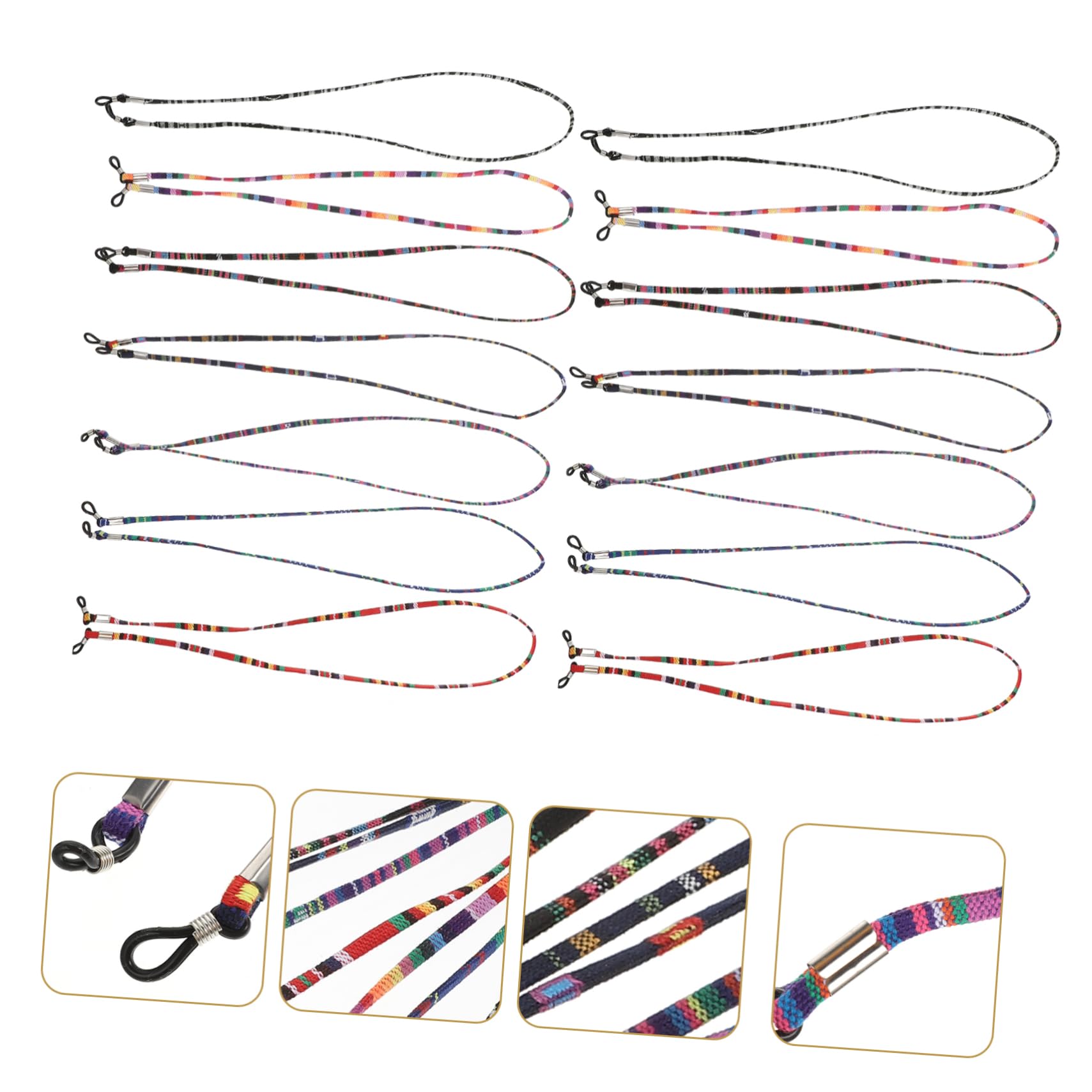 SOIMISS Brille Seil Sonnenbrillenclip Sonnenbrille Clip Brillenband Für Camping Brillenständer Anti-verlorener Brillenbügel Hängende Kette Polyester Baumwolle