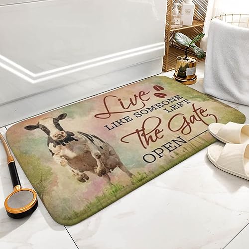 Miniatura 5 de Allijune Live Like Someone Left The Gate Open Cow - Vaca abierta para los amantes de las vacas decoración del hogar regalos de inauguración de la