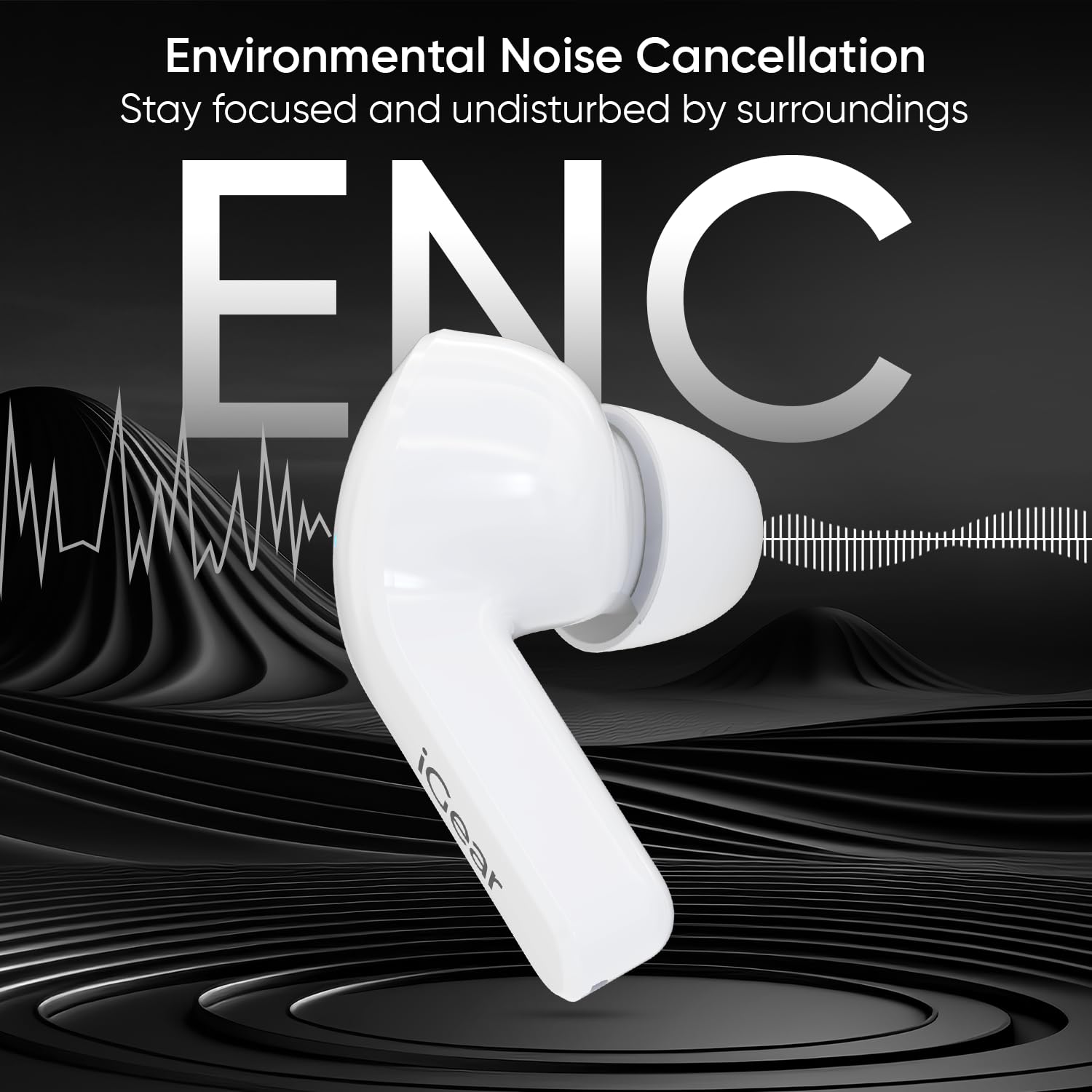 iGear Crystal Earbud with ENC Noise Cancellation Feature