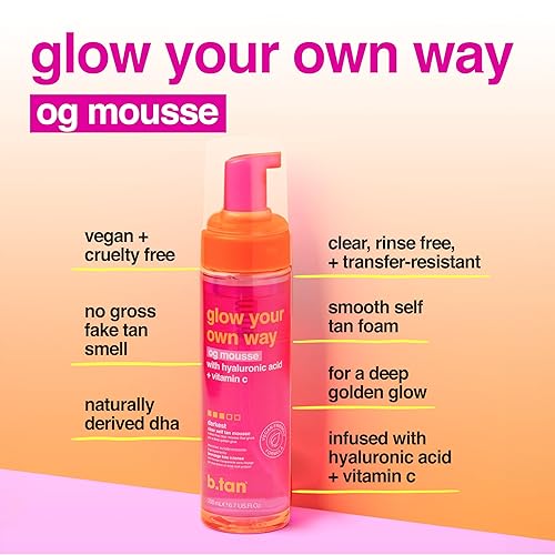 Miniatura 12 de B.TAN - Autobronceador, 1 hora de bronceado oscuro sin sol, producto libre de crueldad, 6.7 fl. oz