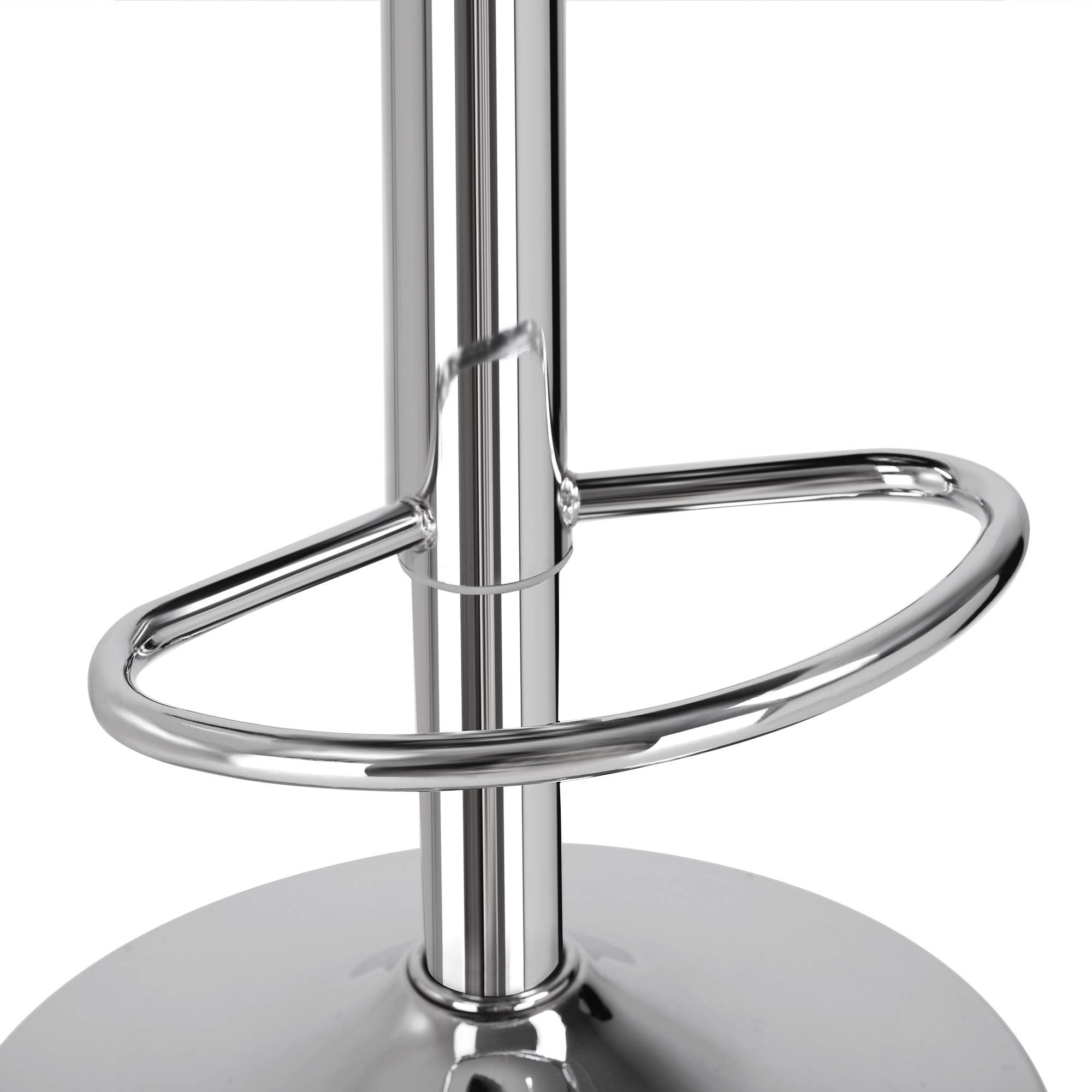 SONGMICS Bar Stools Set of 2, Height Adjustable Bar Chairs with Linen