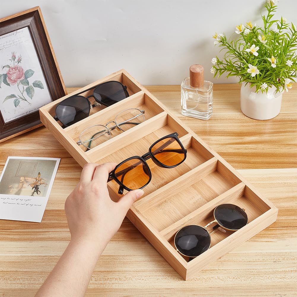 Porta Occhiali Da Sole Con 12 Scomparti - Espositore In MDF E Velluto, Antipolvere, Per Collezione - Foto 2