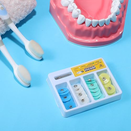 Miniatura 34 de 1 caja de suministros discos de pulido de discos de odontología kit surtido herramienta de pulido dental Material Herramientas polaco con vástago