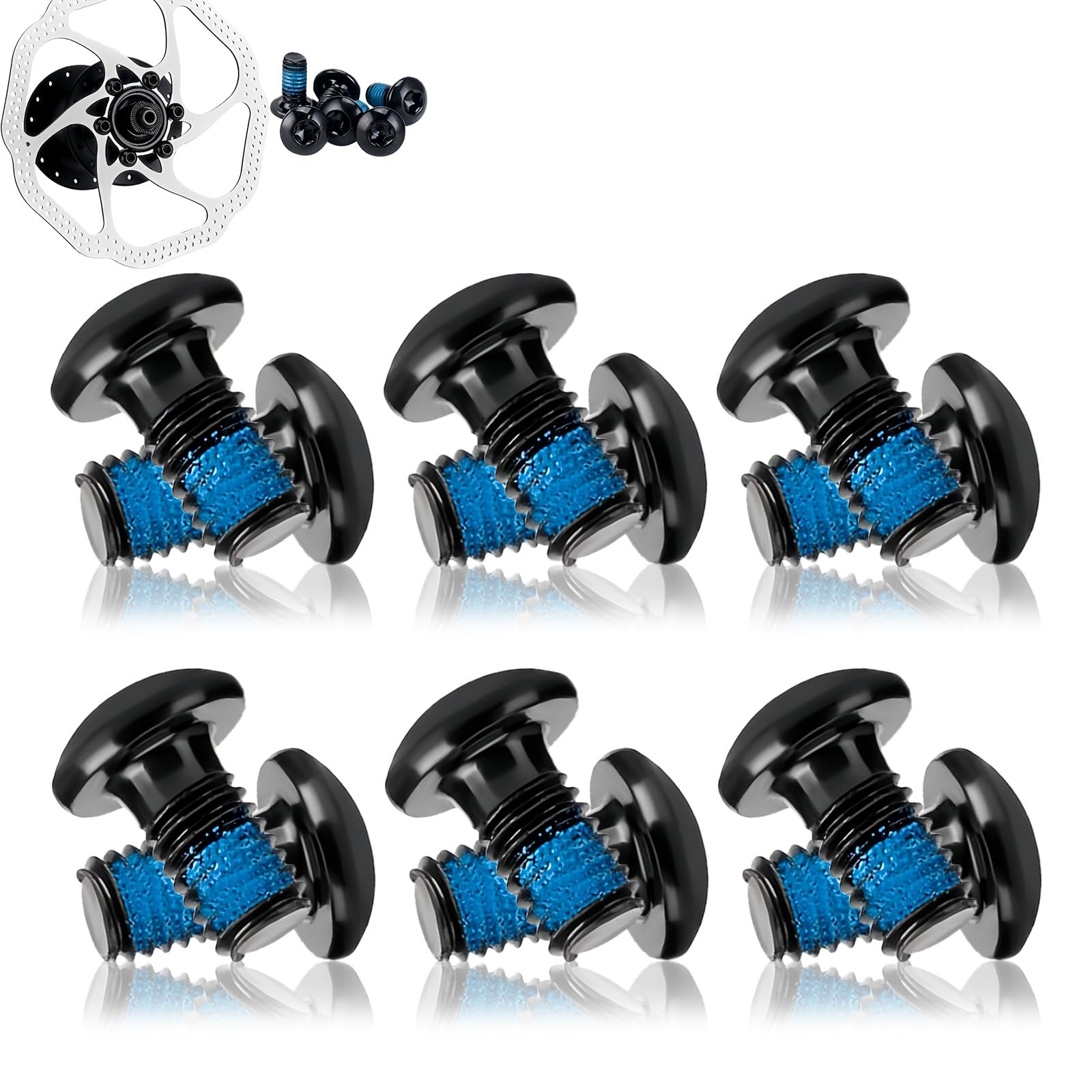 Bicicleta tornillos discos freno M5 x 10 mm acero T25 bicicleta montaña