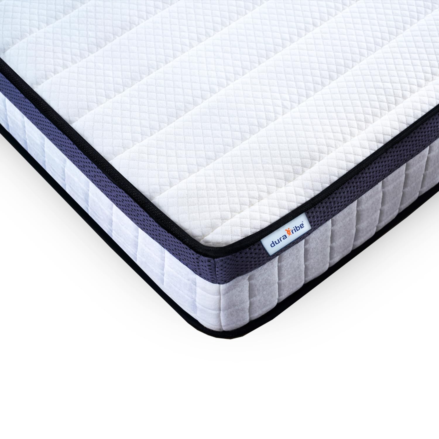 DURA TRIBE StarNap Hybrid EU Single Mattress Firm 23cm UK Made, with Memory Foam & Pocket Springs Single Bed Mattress Skin-Friendly, Extra Breathable Cover EU Single (90 x 200cm)