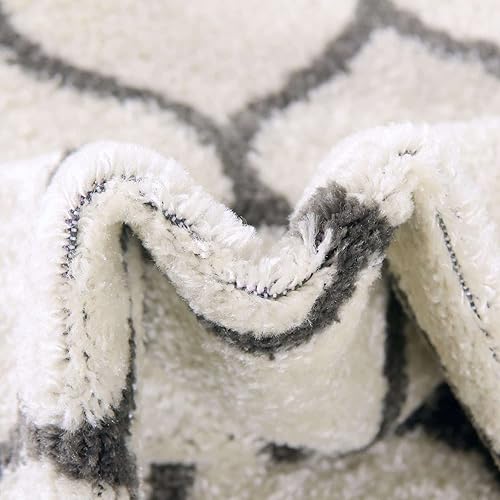 Miniatura 239 de Rugs.com Lattice Frieze Collection Alfombra – 4 x 6 pies, alfombra mediana negra perfecta para salas de estar, comedores grandes, planos abiertos