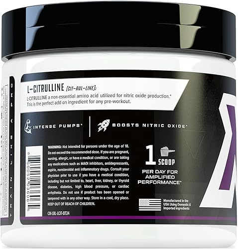 Miniatura 7 de Cutler Nutrition Jay Essentials - Polvo de L-citrulina 100% puro, sin sabor, 0.11 onzas por porción, soporta resistencia y bombas (67 porciones)