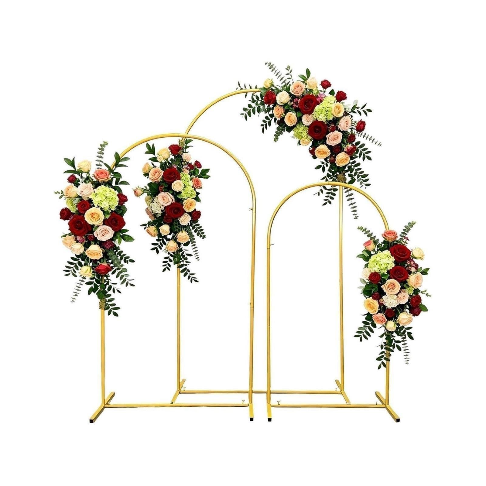 Soporte de arco boda metal dorado