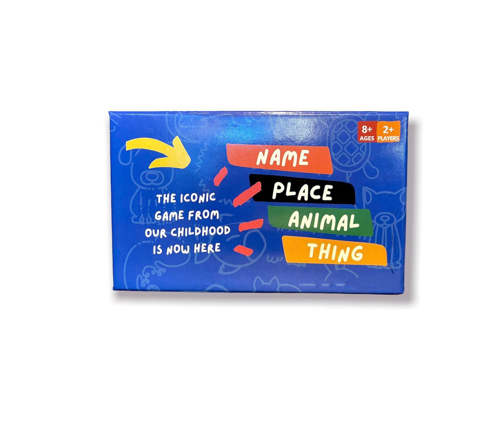 Amazon.com: Name Place Animal Thing - Board Game, Family Games, Board Games,  Family Fun, Tutti Frutti Game, Cards Game, Educational Game, Christmas Gift  : Toys & Games