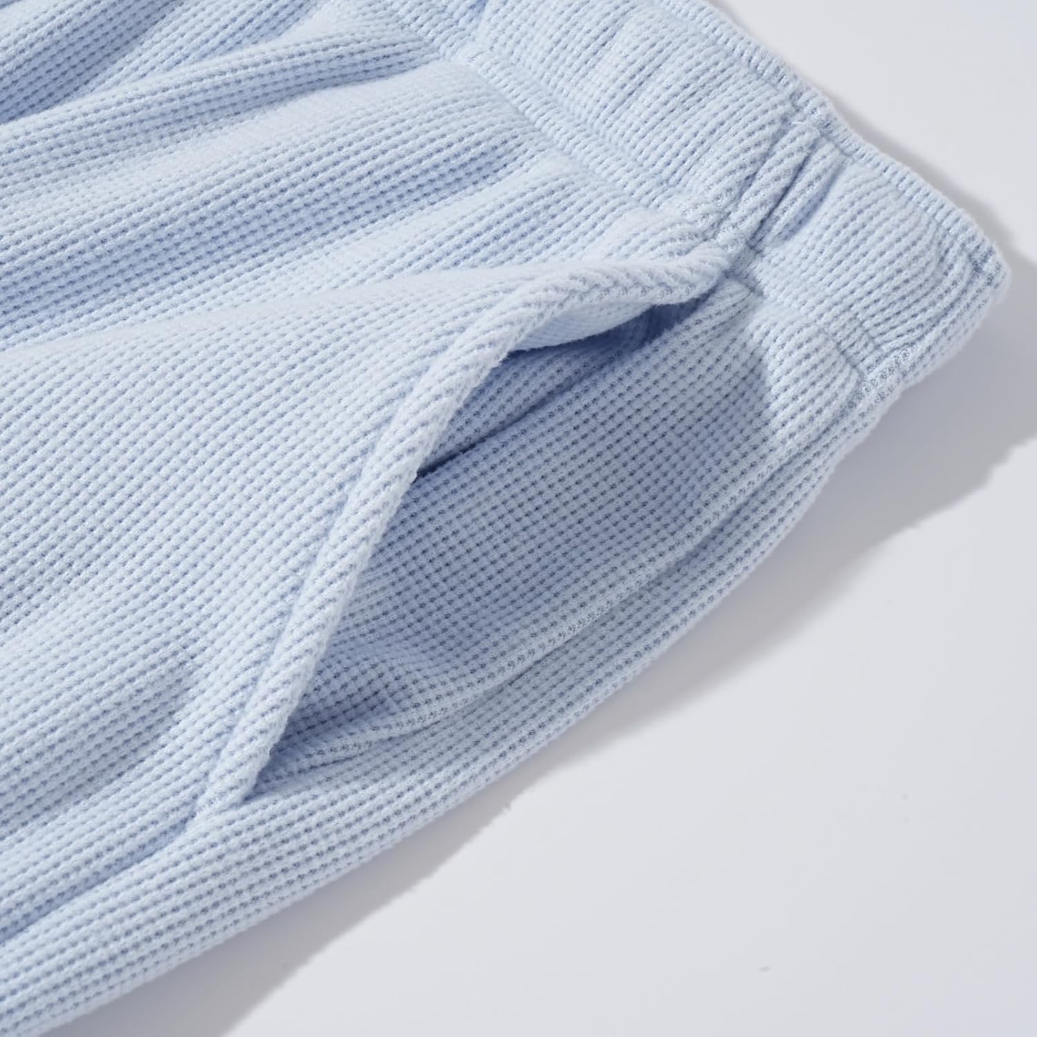 SEAUR Waffle Knit Pants Women Elastic Waisted Straight Leg Yoga Sweatpants with Pocket Workout Joggers Pants - Image 4