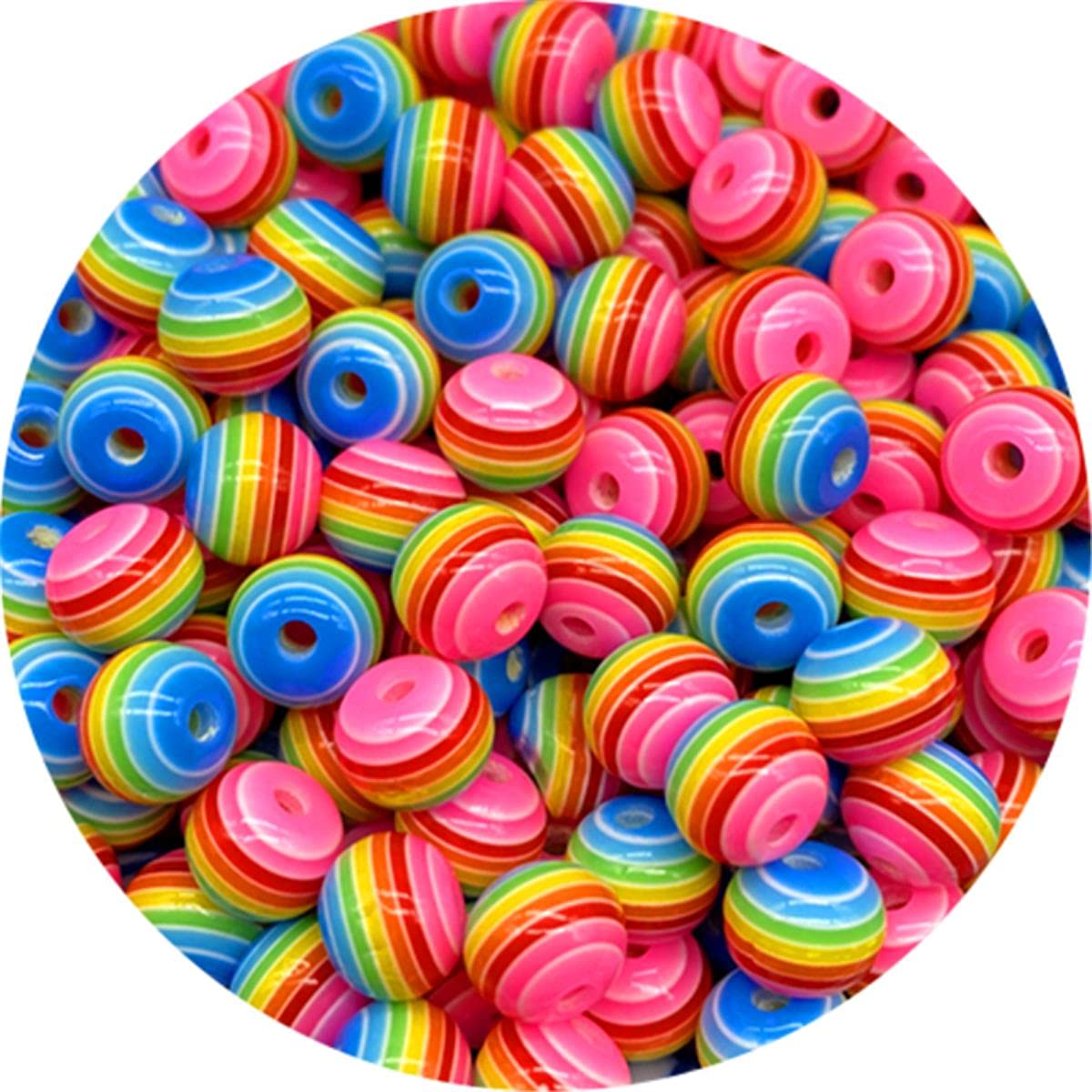Perline rotonde incise in osso 11 mm - Naturale x6 - Perles & Co