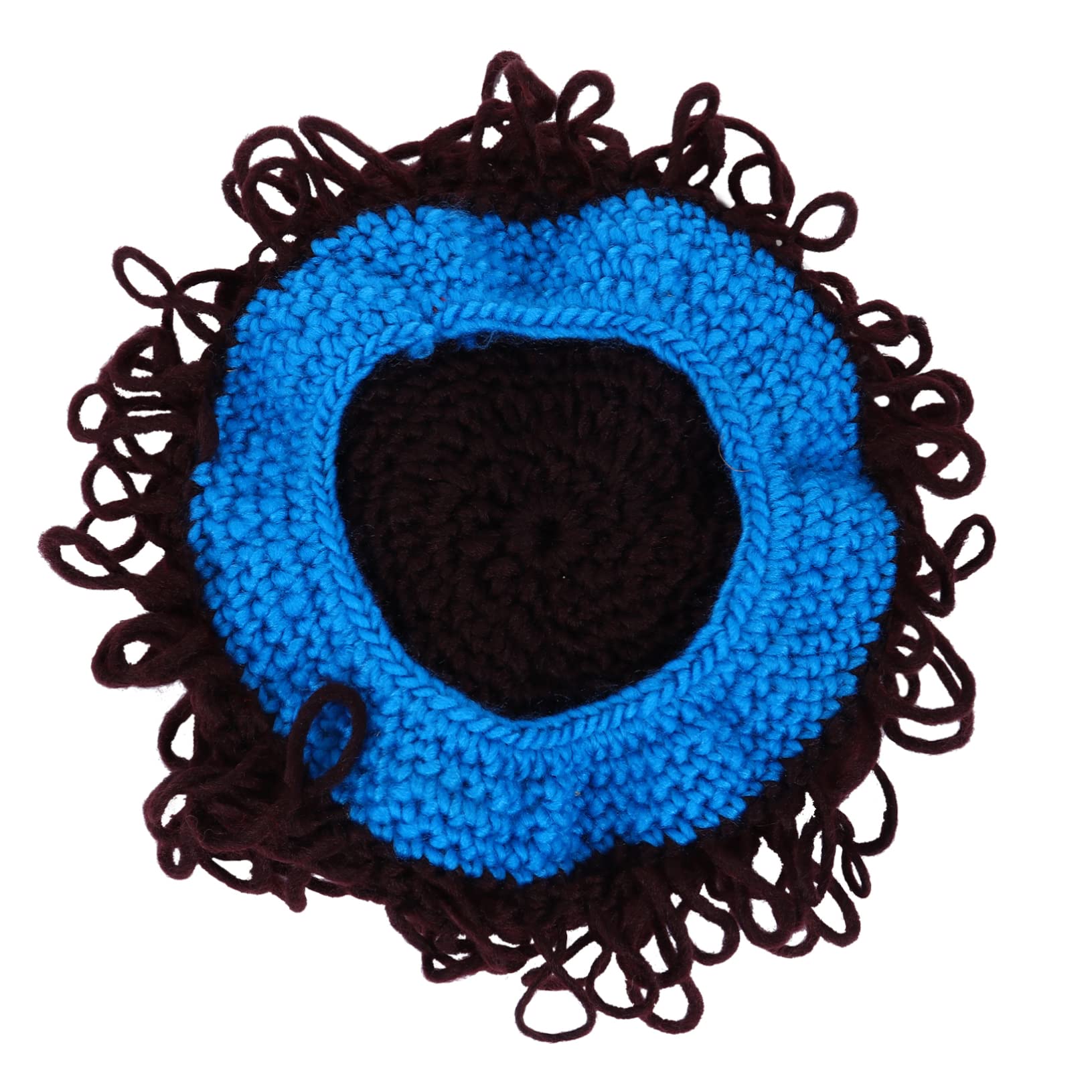 FRCOLOR 1pc Boys and Girls Wig Cap Winter Knitted Hat Hair Cap for Baby Photography Handmade Wig Hat for Boys and Girls