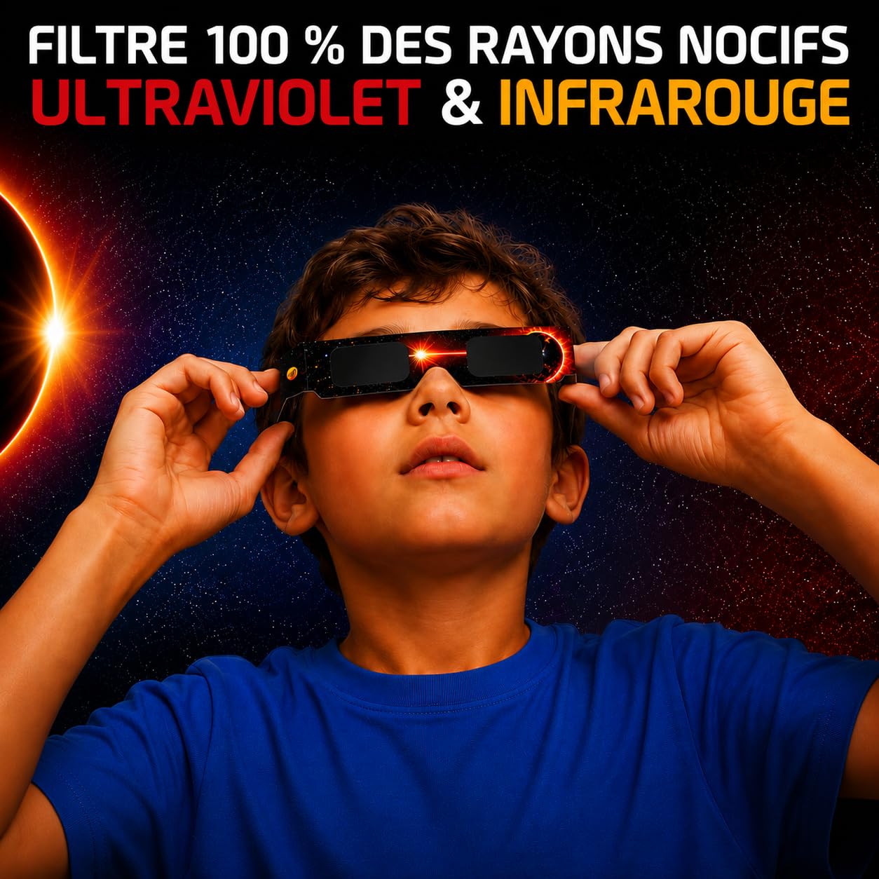 Paddi Gafas Eclipse Solar - [Pack de 1/2/3/6] - Estándar Europeo - Cartón Durable FSC