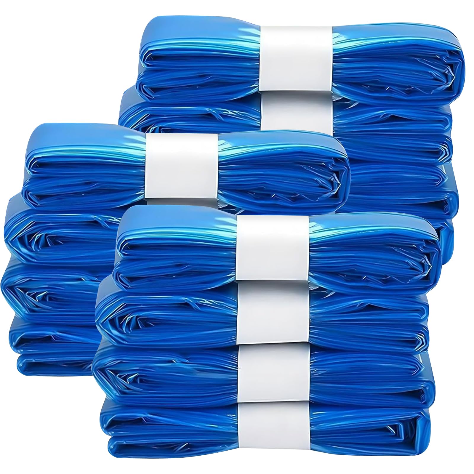 12 Pack Nappy Bin Refills, 4.5 m Odour Free Diaper Pail Disposal Bags, Tear Resistant Foil for Baby Nappy Bins, Compatible with All Trash Bins and Cat Litter Disposal