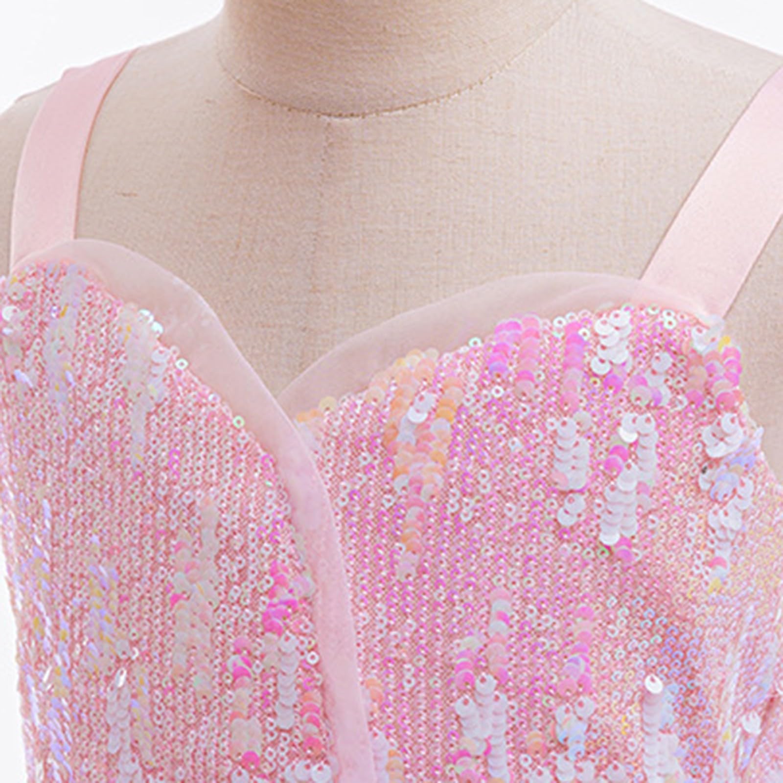 Vestito Estivo per Ragazze Senza Manica/Maniche Corte Elegante Abiti Casual da Bambine Linea A/Dritta Abito Alto Basso Vestito Bambina Spiaggia/Viaggio