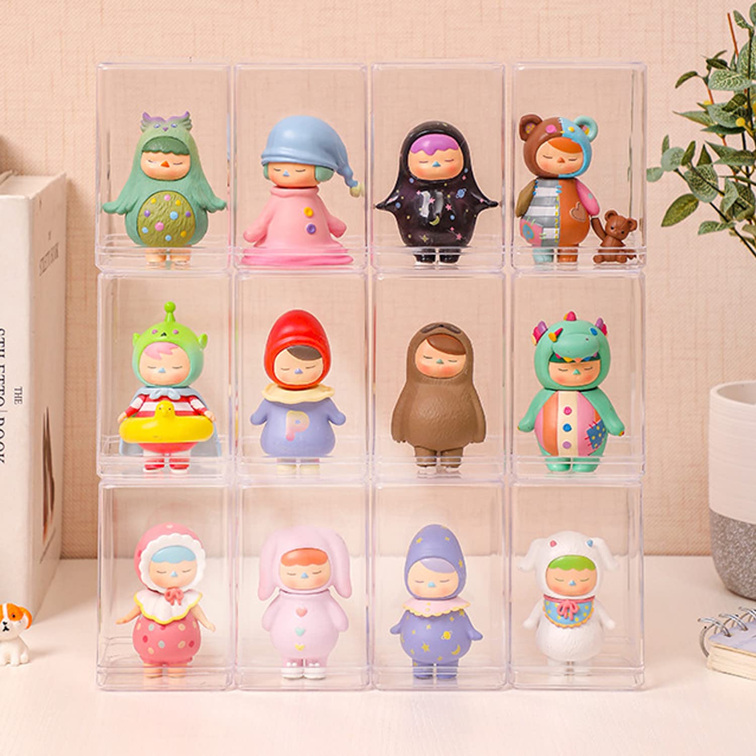 Amazon.co.jp: ディスプレイボックス フィギュアケース 棚 12個 クリア 