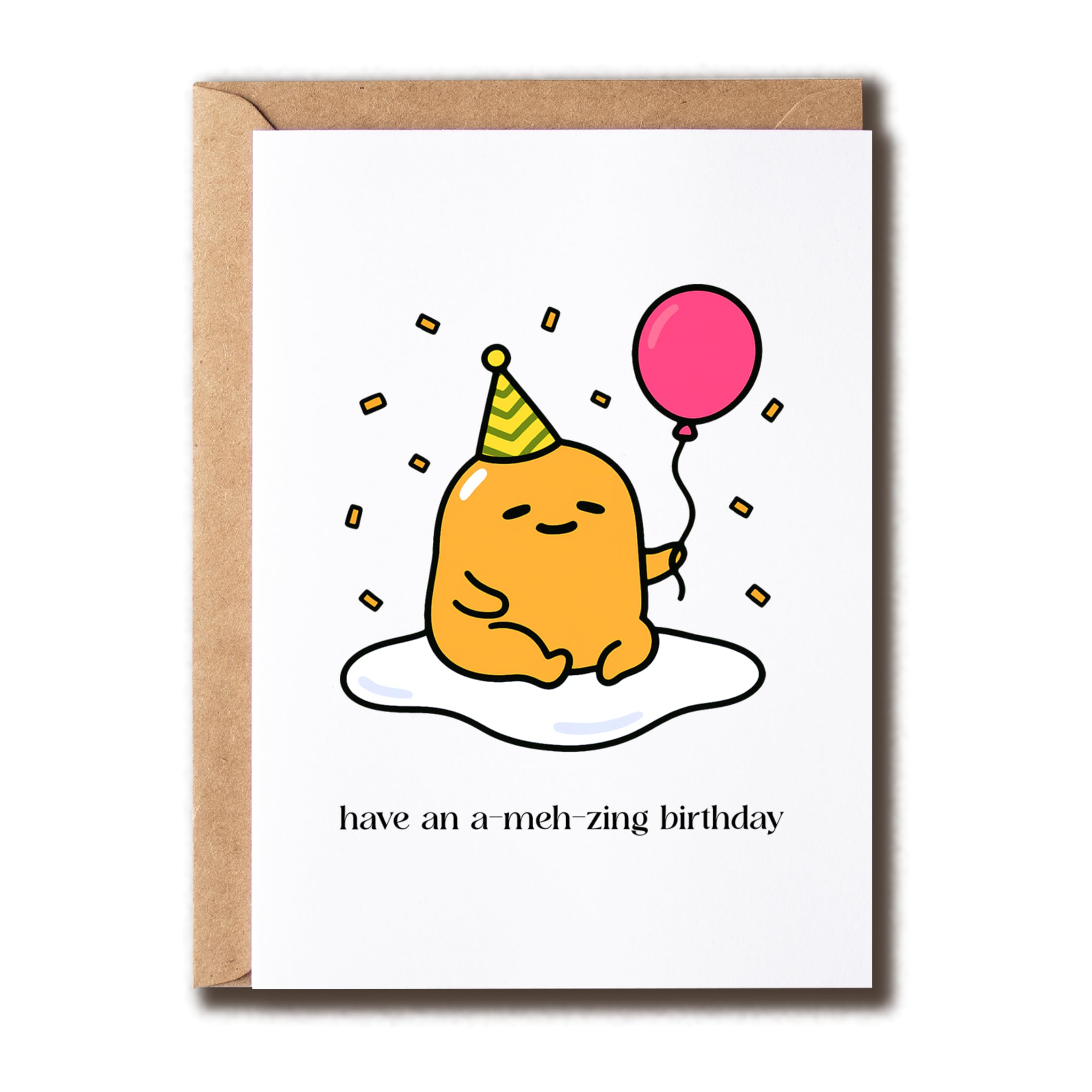 KoKi9xxGifts Have An A Meh Zing Birthday Card - Egg Pun Birthday Card - Lovely Greeting - Humorous Anniversary - Cute - Kids - Daughter - Son