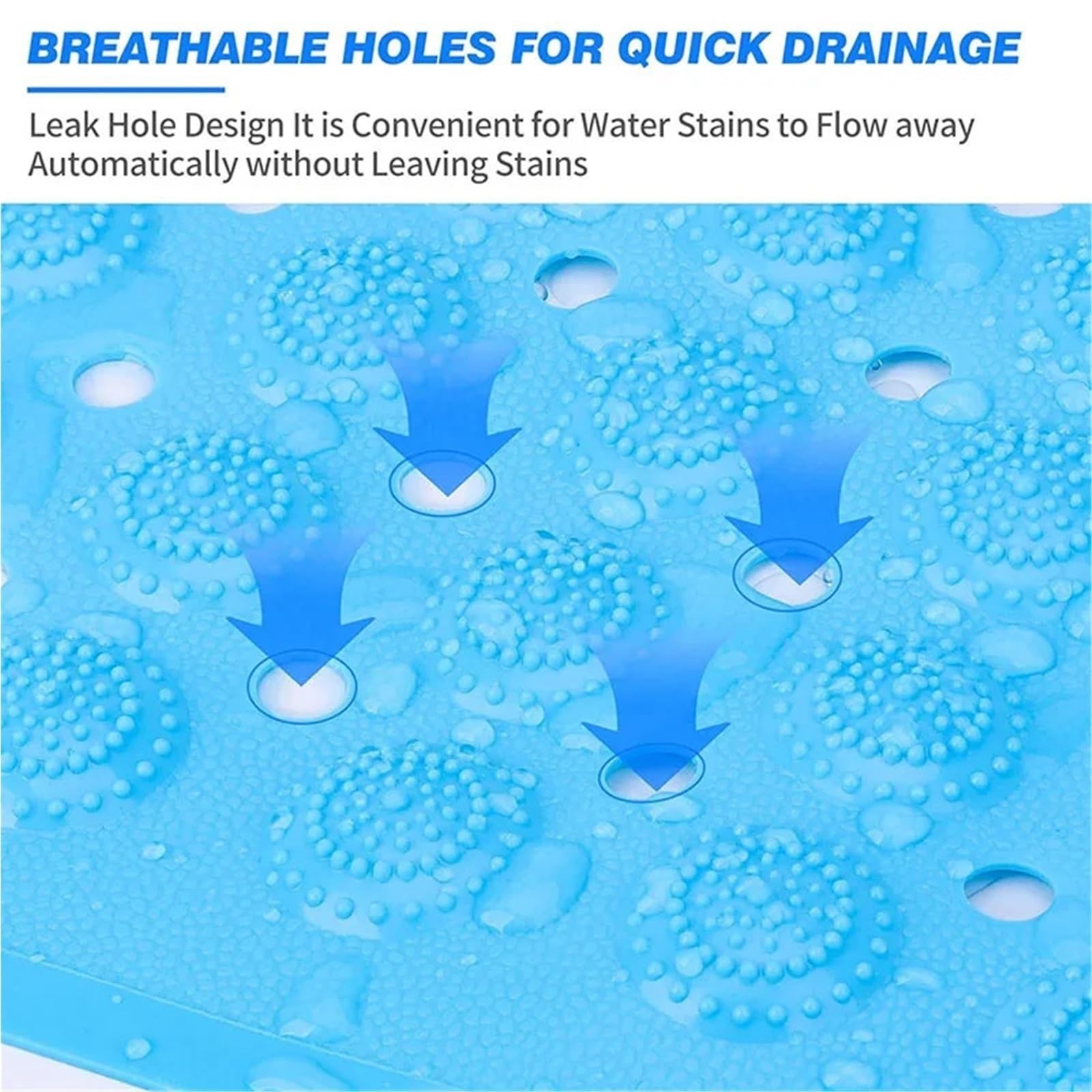 Antirutschmatte füR Badewanne 70 x 35 cm große, rutschfeste, extra Lange Badewannenmatte