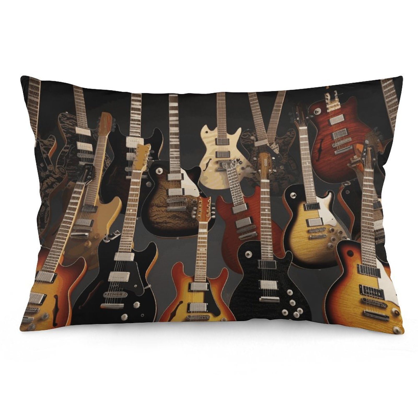 NTVOWPZO 2 Pack Decoration Throw Pillow Covers 16 "x24 Pillowcases Covers Guitars Pillowcases Modern Farmhouse Home Decor Sofa Cushions Covers for Couch Bed Living Room