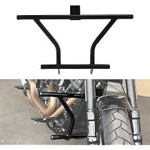XMT-MOTO Matte Black Engine Guard Crash Bar Fit for Harley Softail Slim FLSL Street Bob 2018-2024 for Fat Bob Fat Boy Heritage Classic Low Rider Street Bob Softail Slim Sport Glide Deluxe Breakout