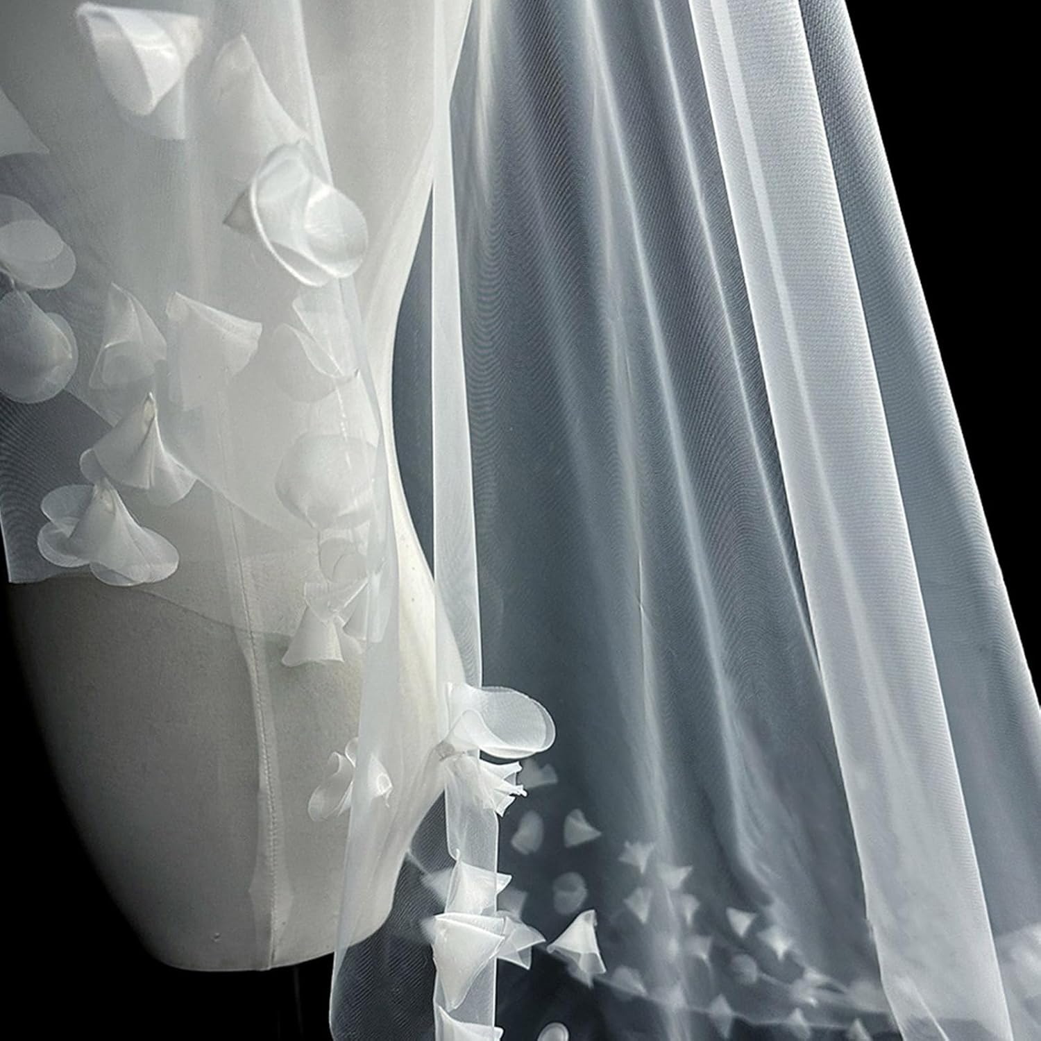 Handmade Lace Wedding Veil Comfortable Veils Sophisticated Bride Flower Veils For Wedding Day Bridal Accessories