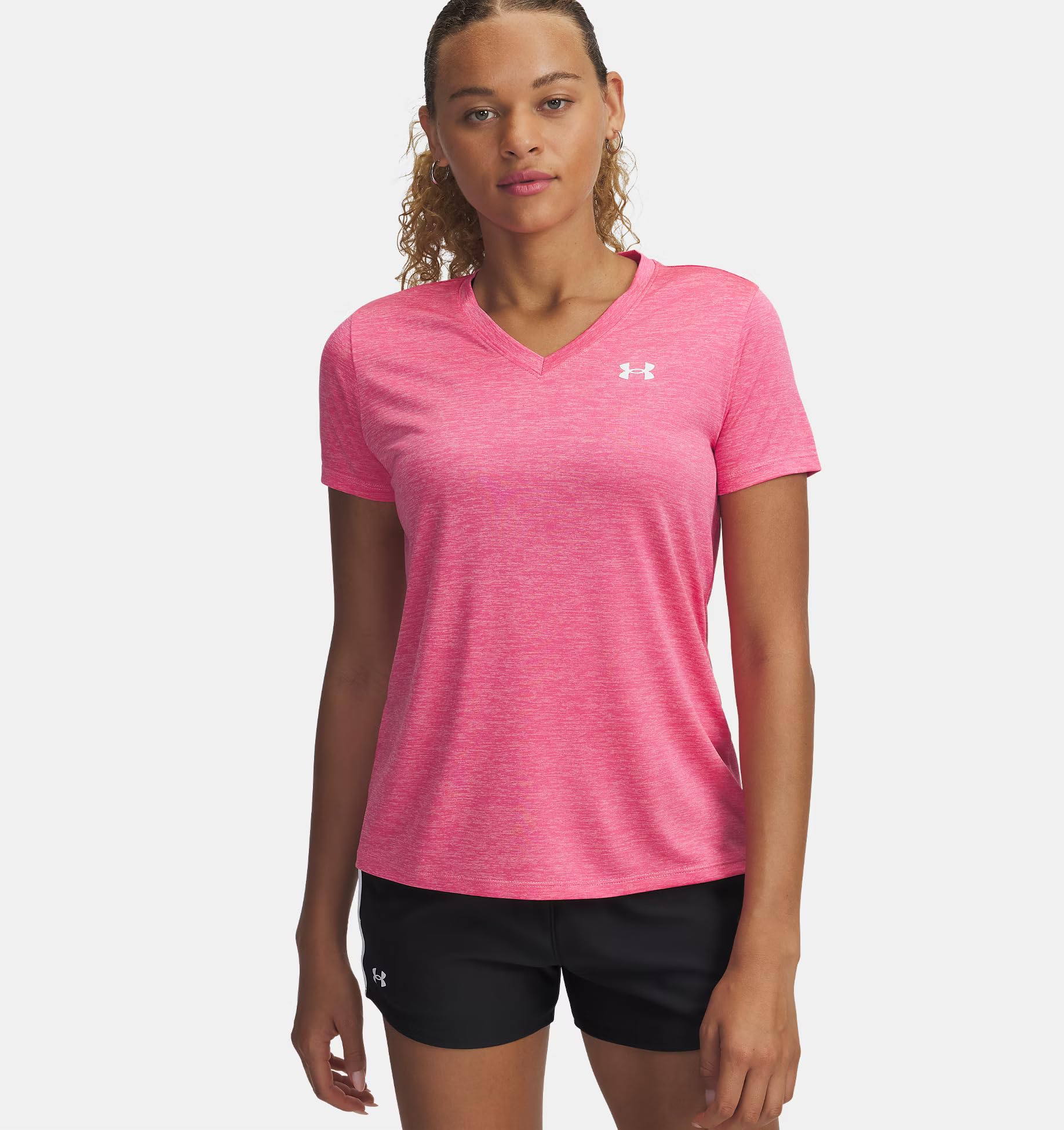 Under Armour Women's UA Tech™ Twist V-Neck Short Sleeve Tech SSV- Twist Mujer (Pack de 1) - 3