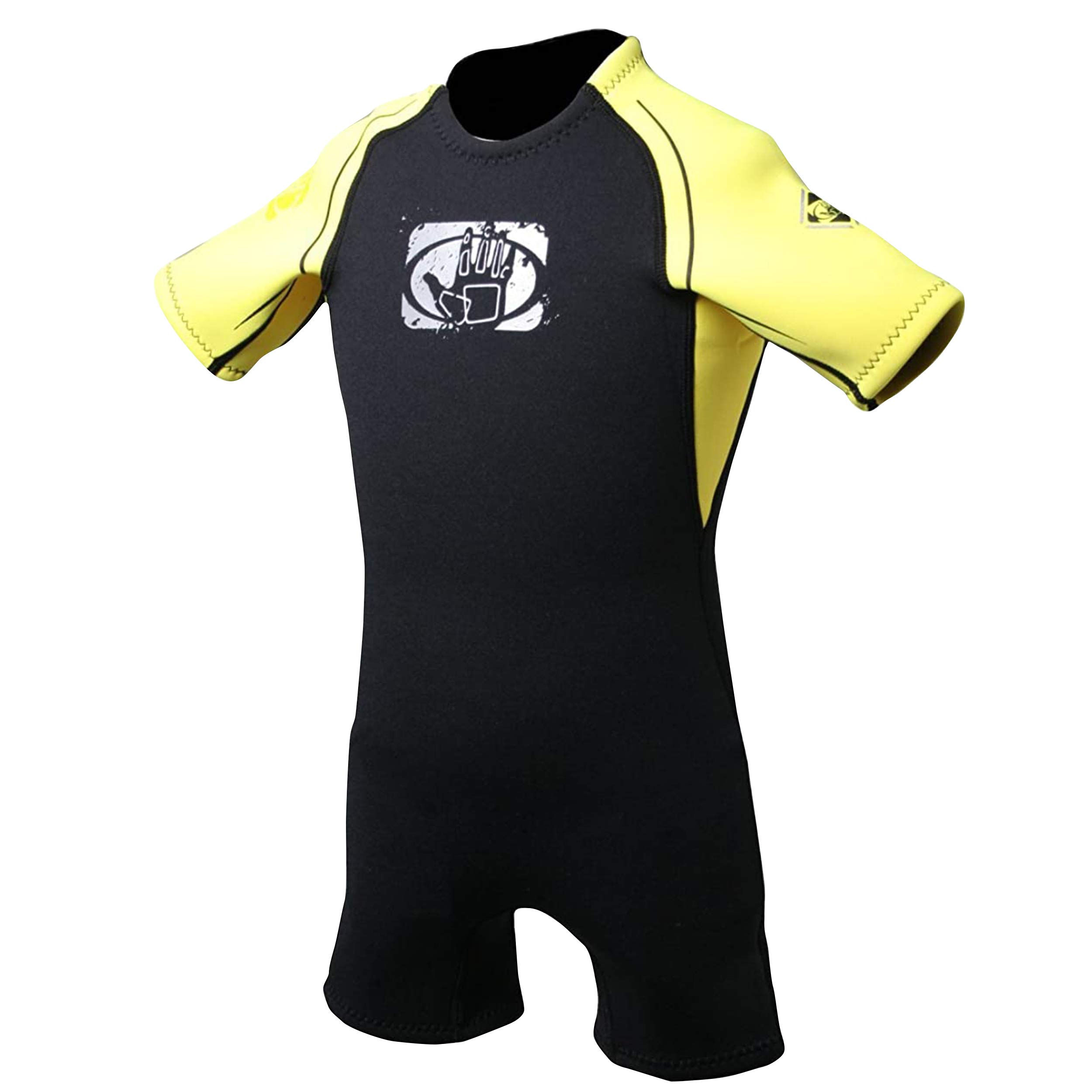 (C2, Black) - Body Glove Child Pro 3 2.2mm Back Zip Spring Performance Wetsuit
