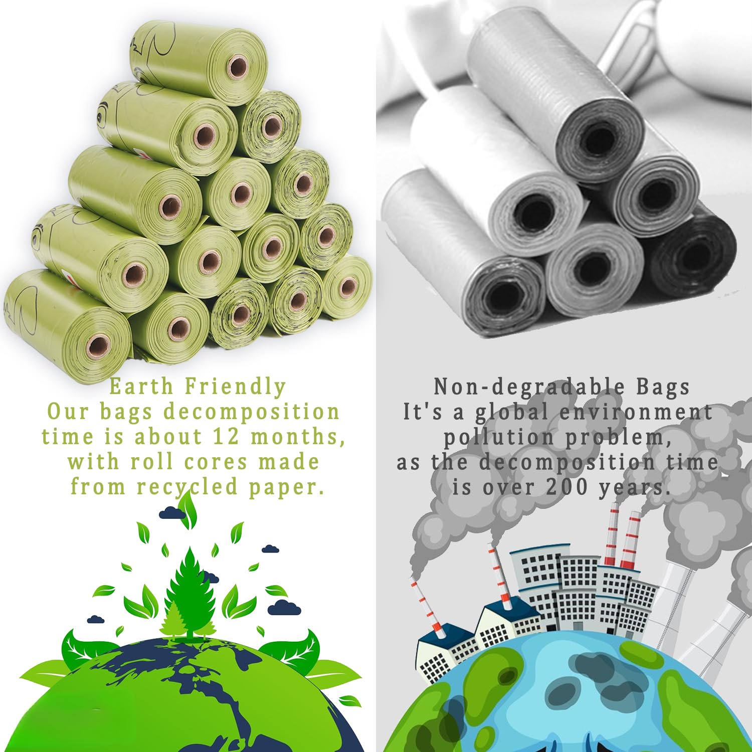 Poop Mate Eco-Conscious Dog Poop Bags - 18 Rolls (270 Bags), Extra Thick, Leak-Proof, Unscented Refills - View #6